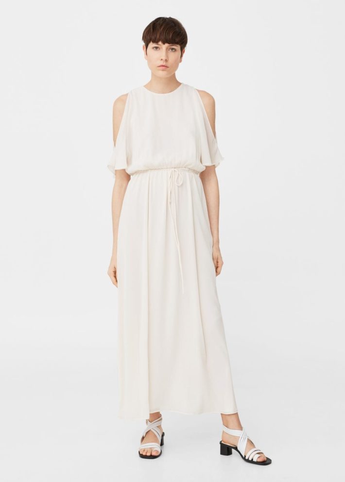длинное белое платье 2024 2025