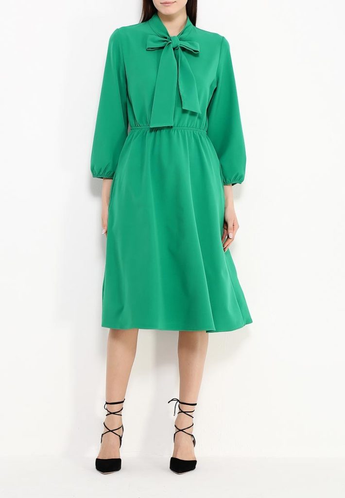 летнее платье зеленое