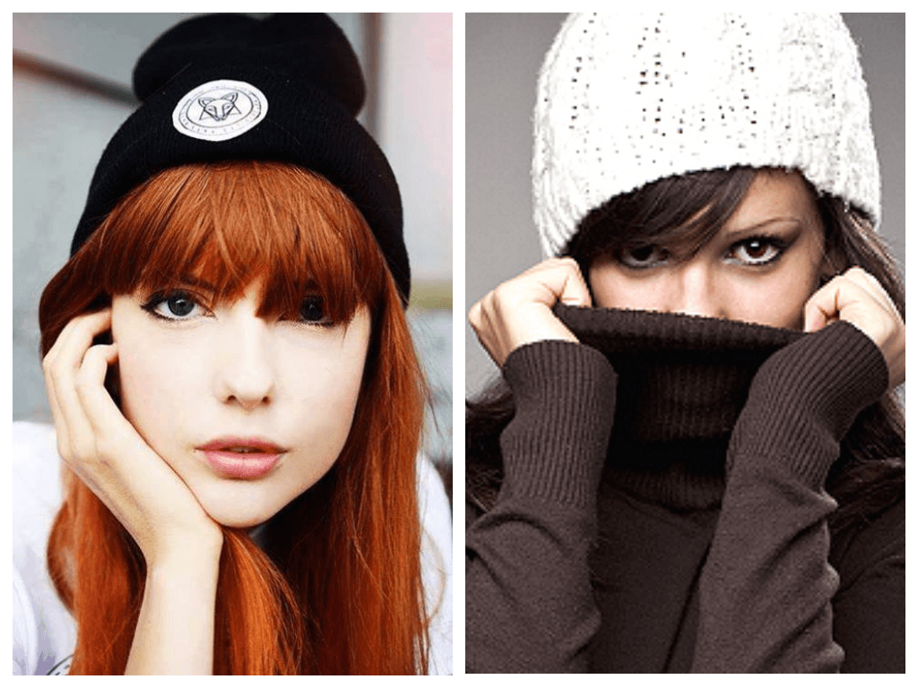 Как правильно носить вязаную шапку женщине с короткими волосами