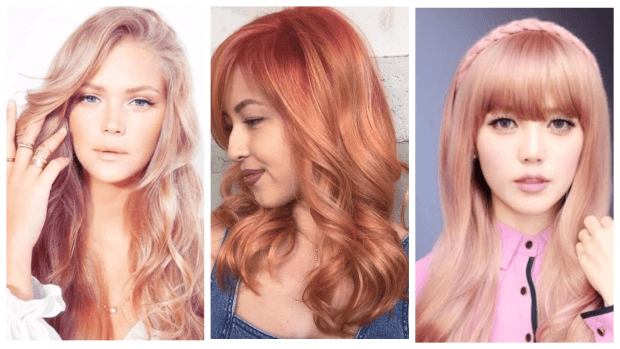 Модное окрашивание на длинные волосы 2023: клубничная блондинка разное